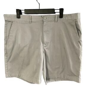MERONA MENS GRAY DRESS CHINO SHORTS SIZE 36 WAIST